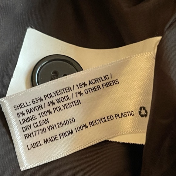 Mossimo Tribal Print Wool Wrap Coat Sz. Medium - Picture 9 of 9